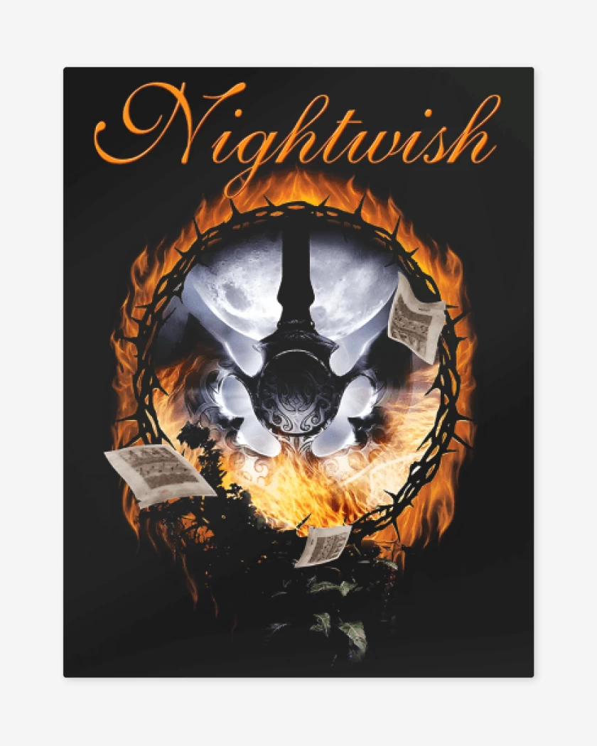 Print metalico Negro de Nightwish