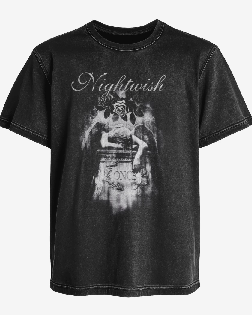 Polera desgastada Negro de Nightwish 2