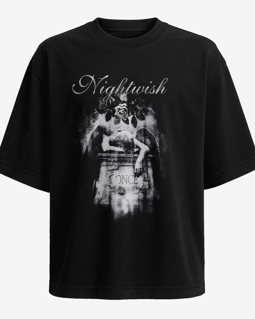 Polera Oversize Negro de Nightwish 2