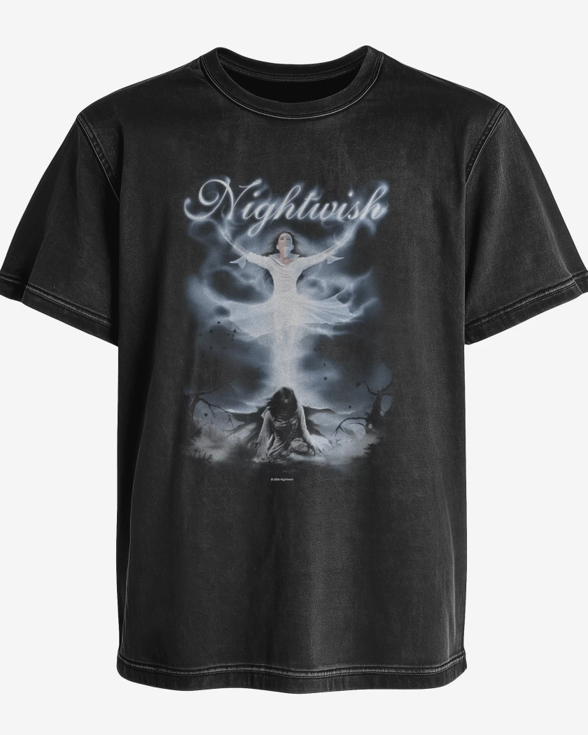 Polera desgastada Negro de Nightwish 3