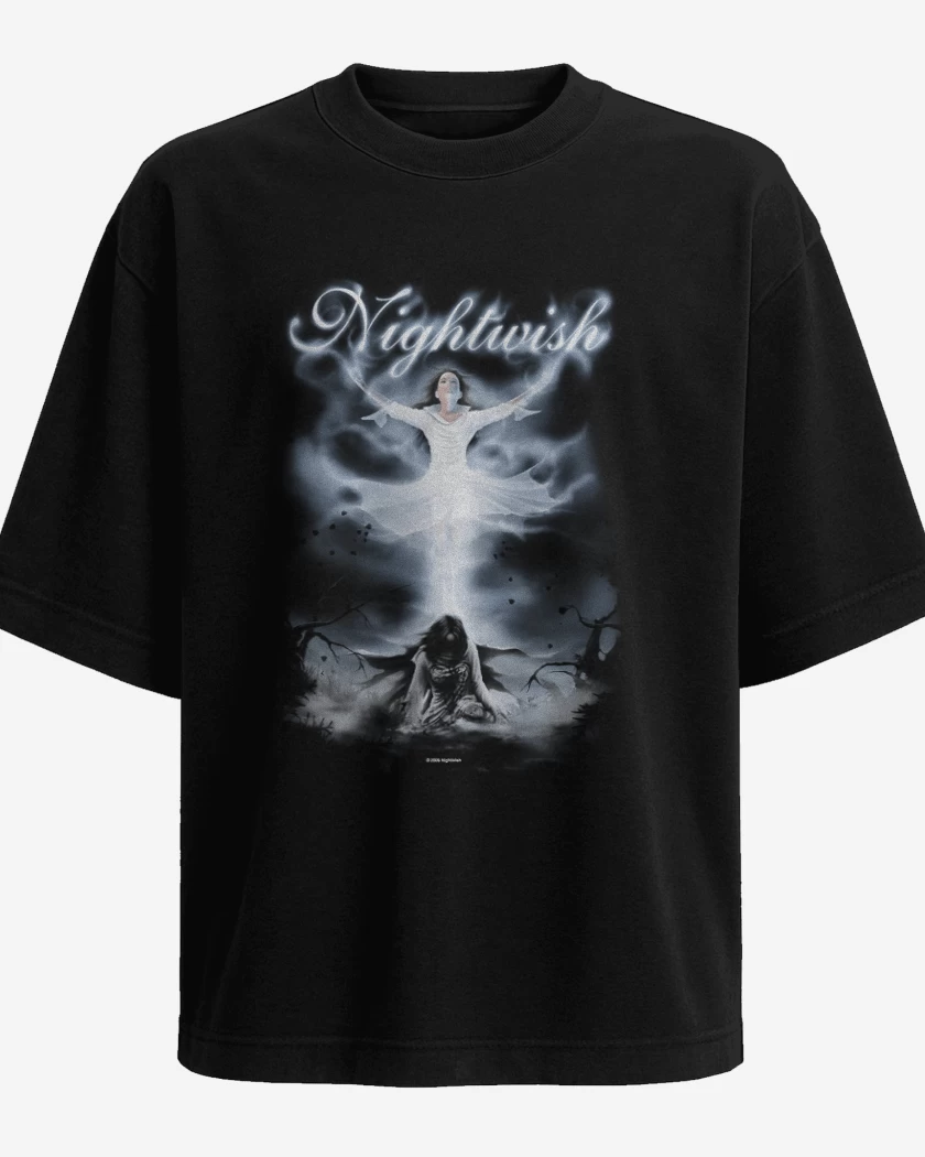 Polera Oversize Negro de Nightwish 3