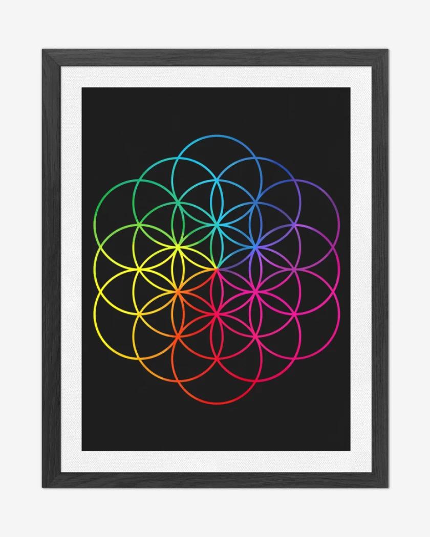 Cuadro decorativo Negro de Coldplay