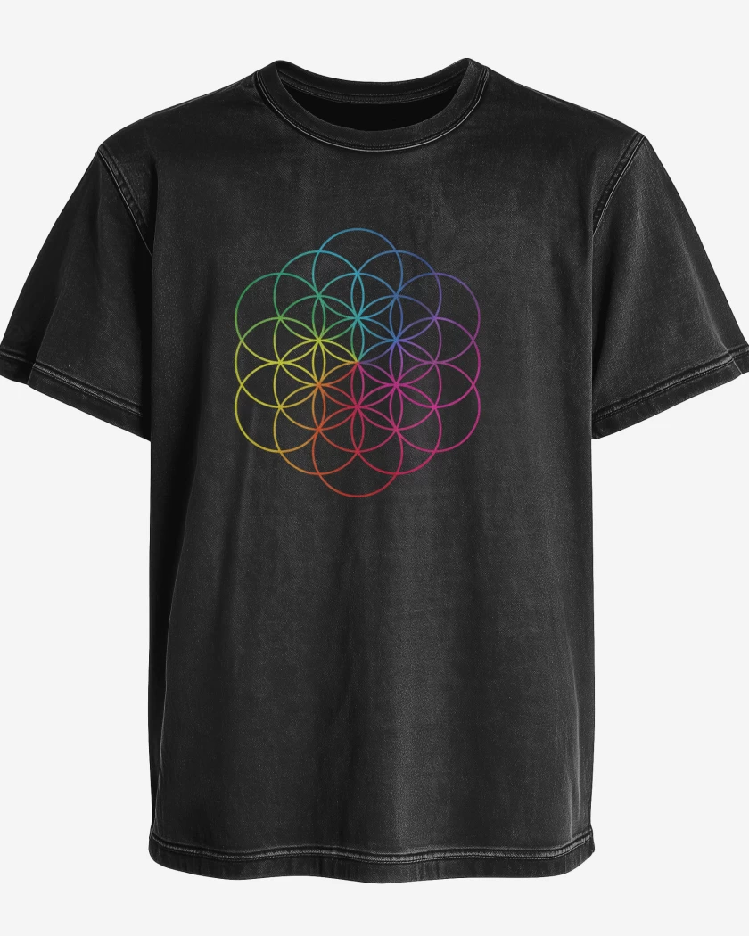 Polera desgastada Coldplay