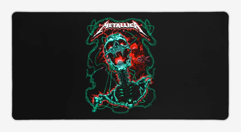 Mouse pad Gamer Negro de Metallicaa