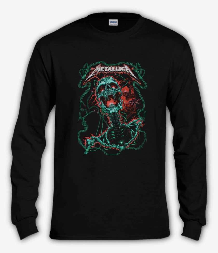 Polera manga larga Negro de Metallicaa