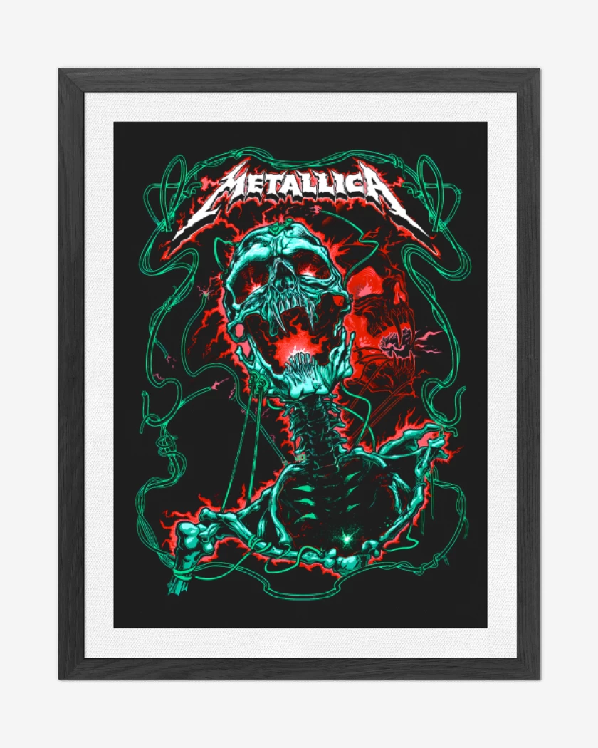 Cuadro decorativo Negro de Metallicaa