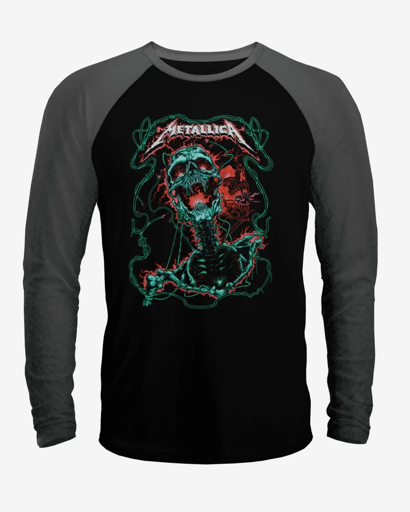 Polera Raglan Metallicaa