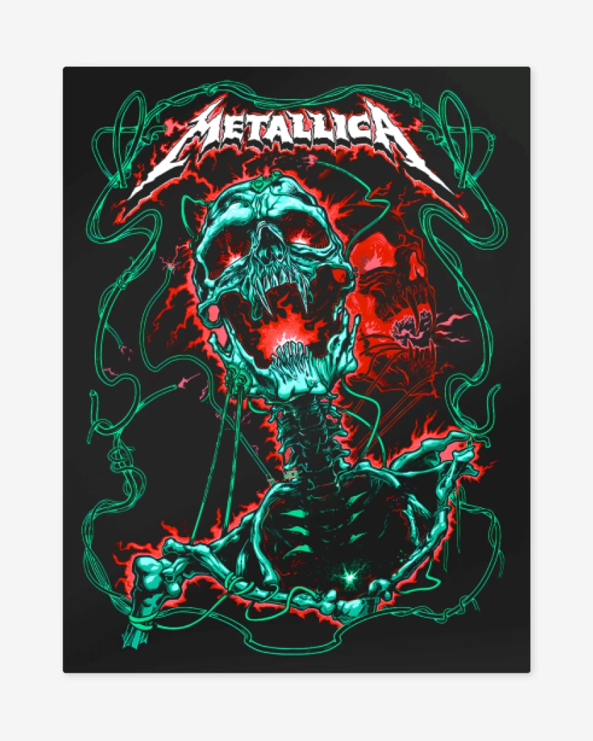 Print metalico Negro de Metallicaa