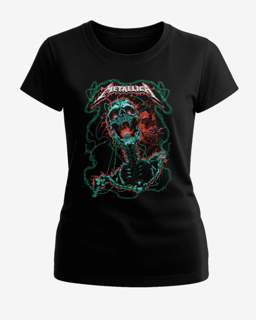 Polera de Mujer Negro de Metallicaa