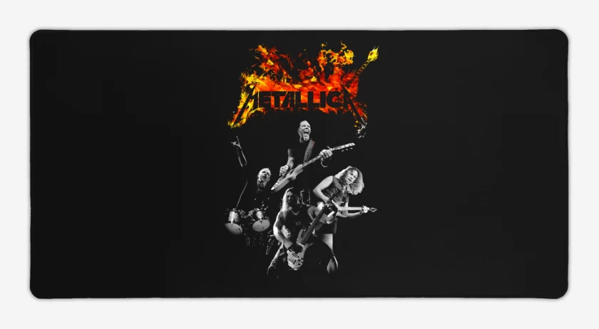 Mouse pad Gamer Negro de Metallica Band