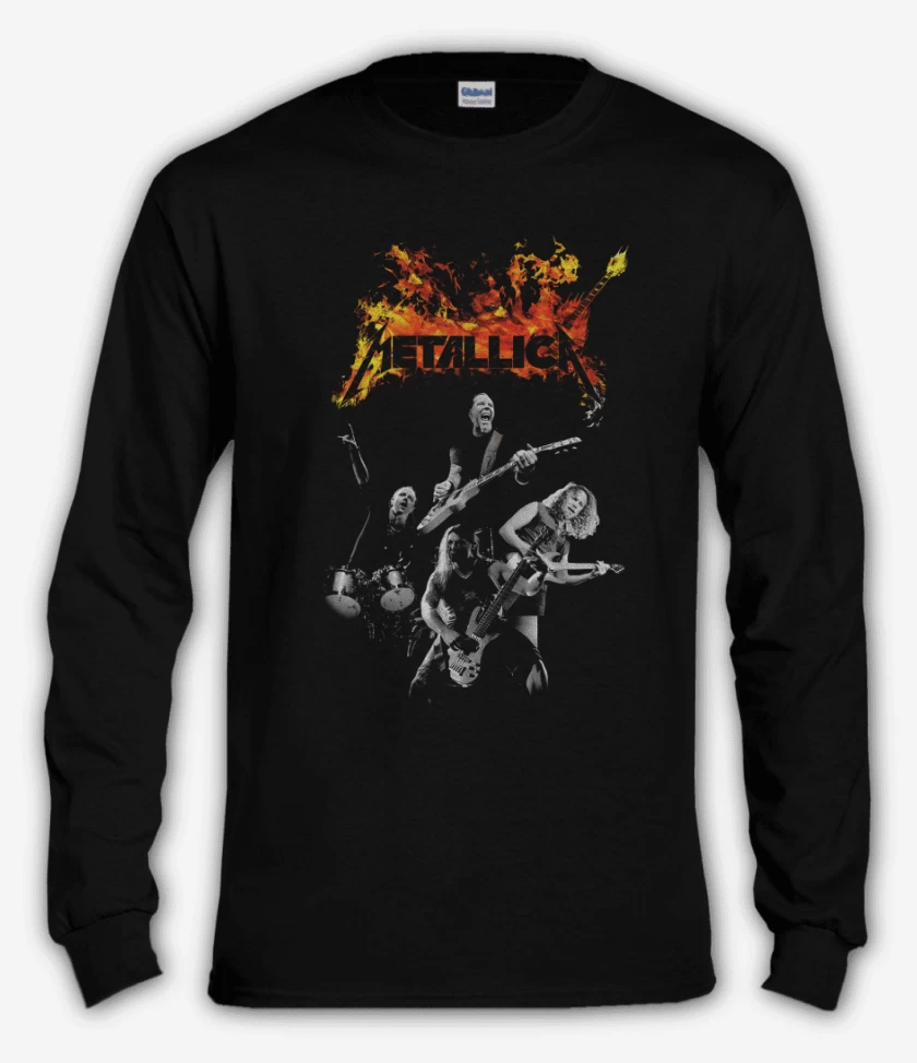 Polera manga larga Negro de Metallica Band