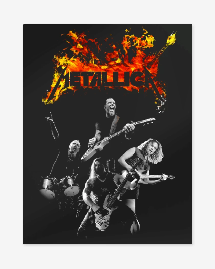 Print metalico Metallica Band