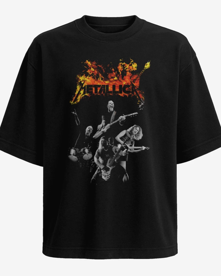 Polera Oversize Metallica Band