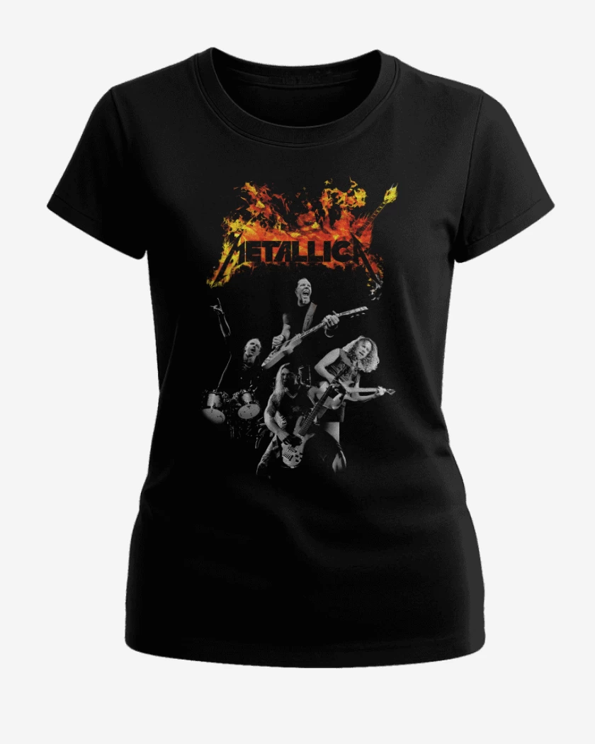 Polera de Mujer Metallica Band