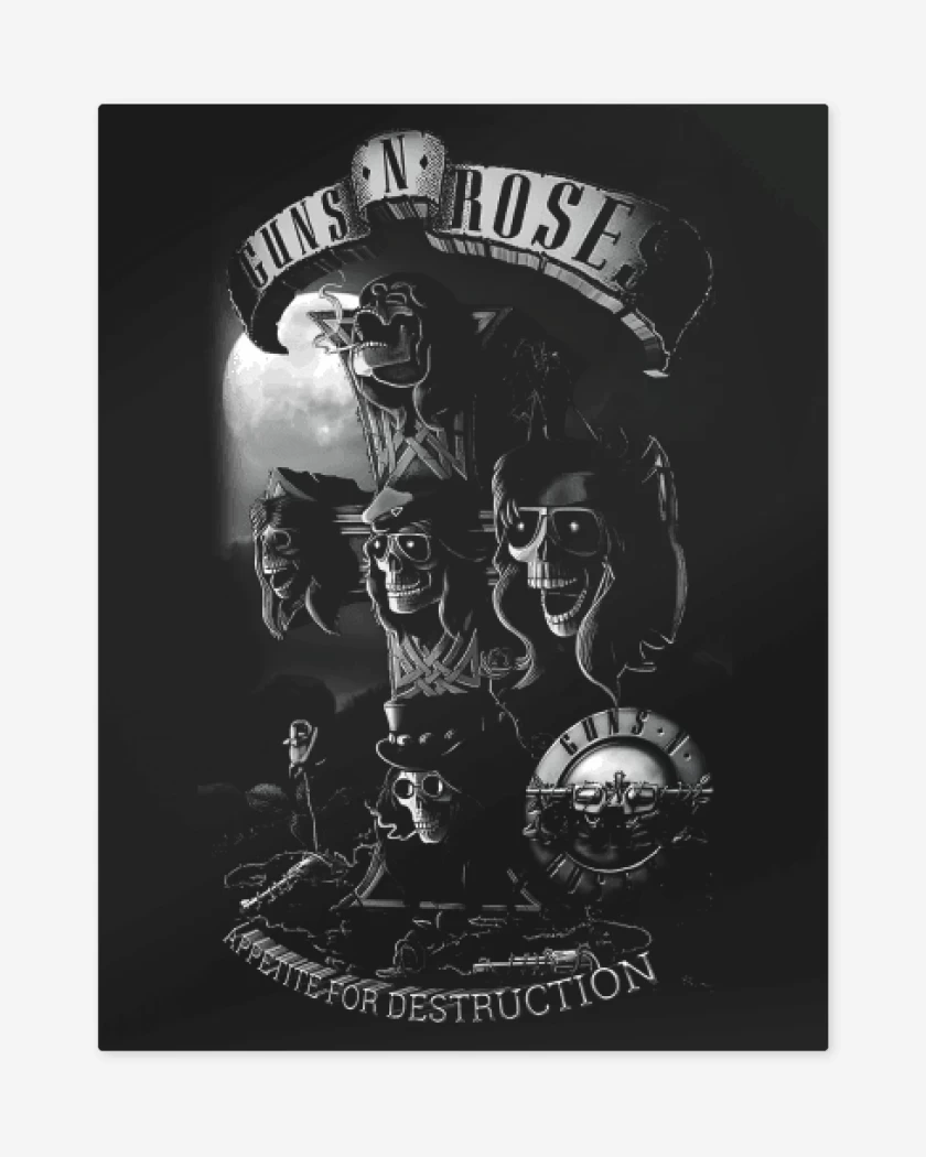 Print metalico Guns N Roses Appetite for destruction