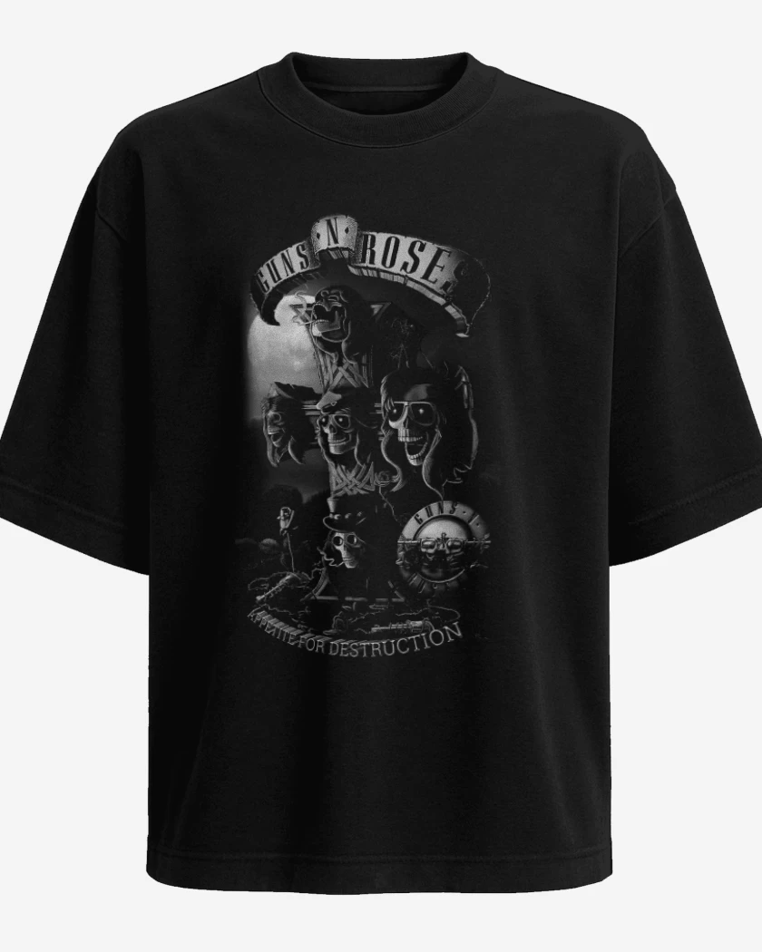 Polera Oversize Guns N Roses Appetite for destruction