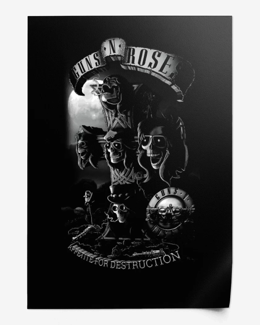 Print Guns N Roses Appetite for destruction
