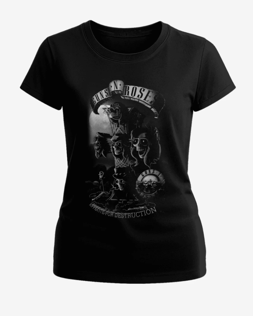 Polera de Mujer Guns N Roses Appetite for destruction
