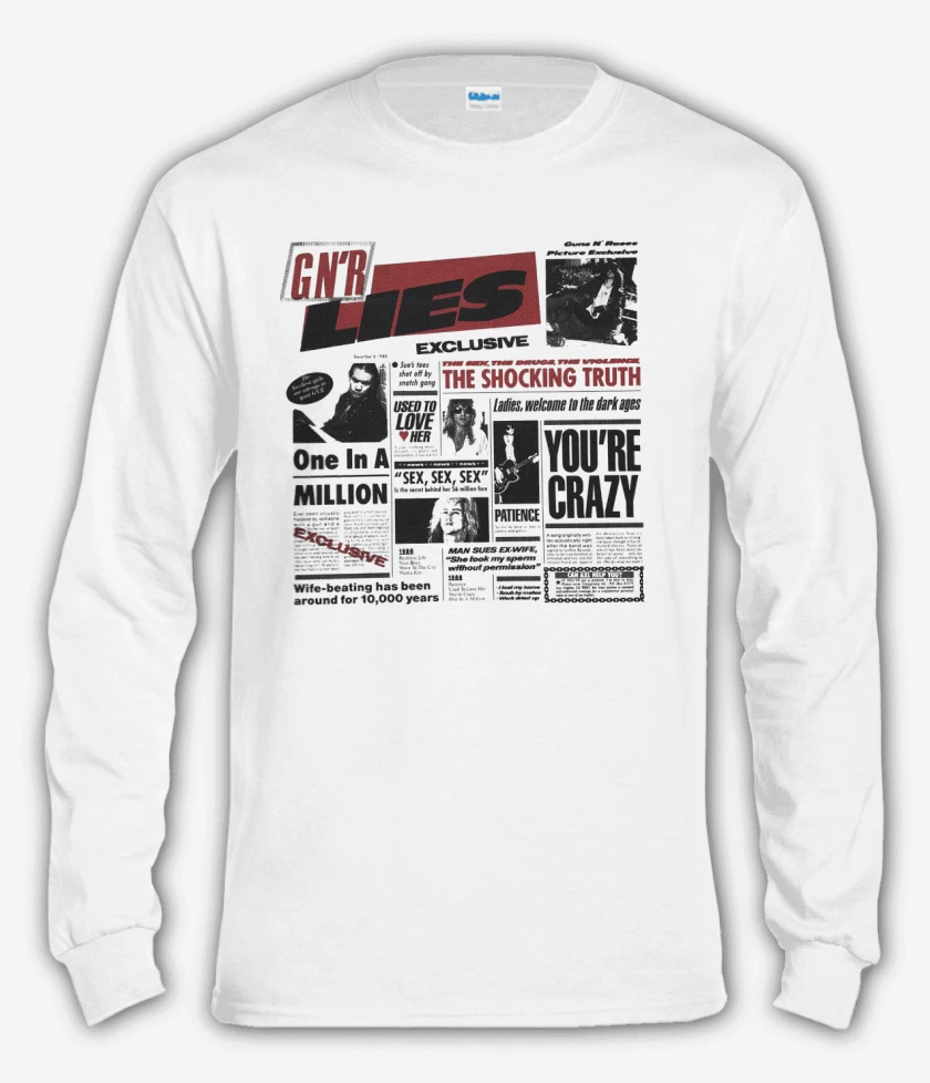 Polera manga larga Guns n Roses LIes 