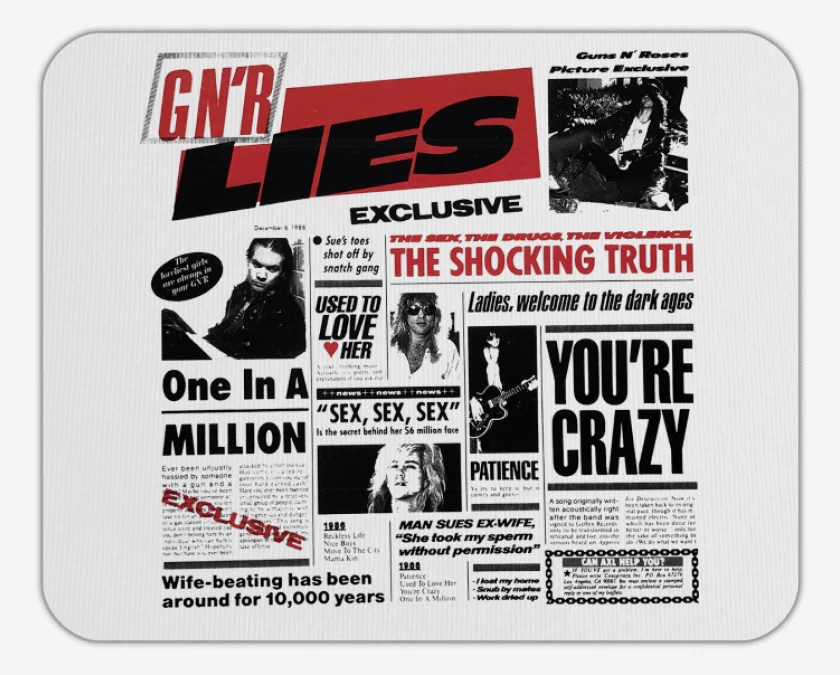 Mousepad Guns n Roses LIes 