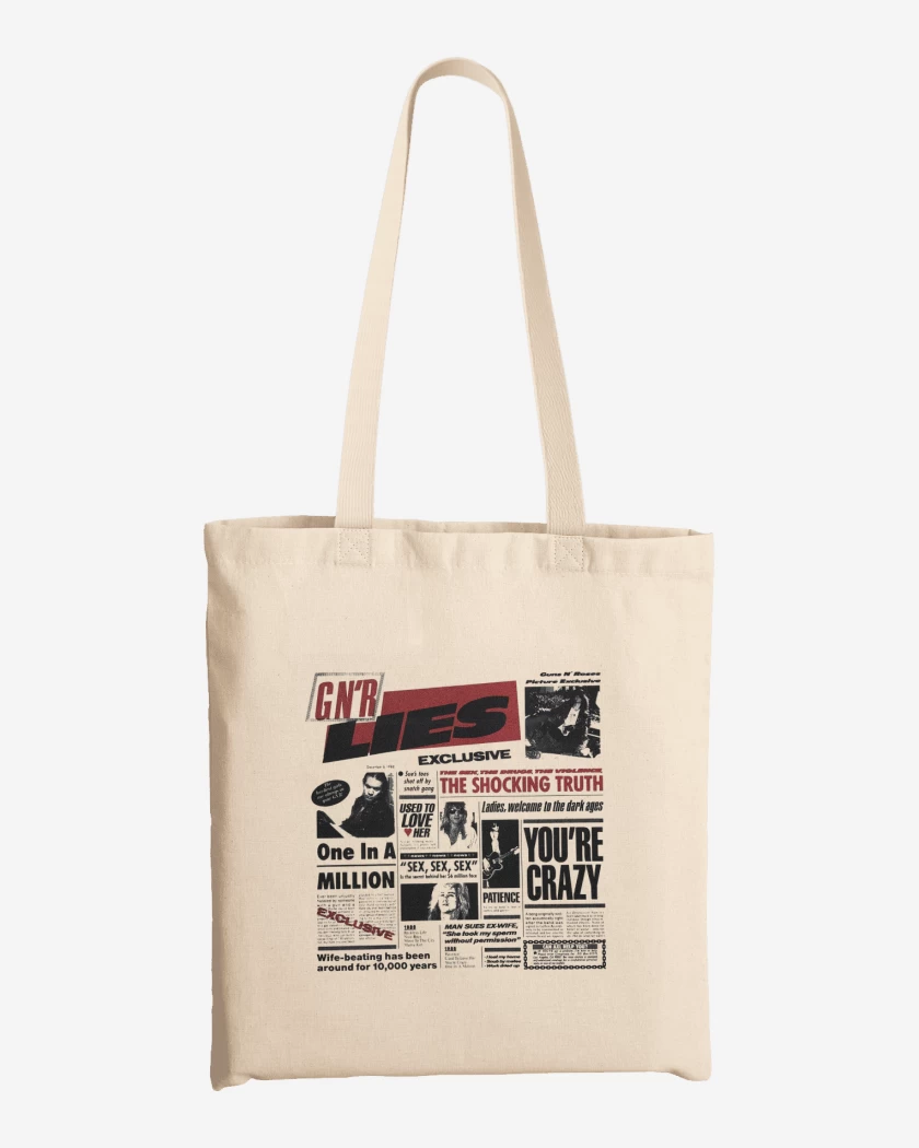 Totebag Guns n Roses LIes 