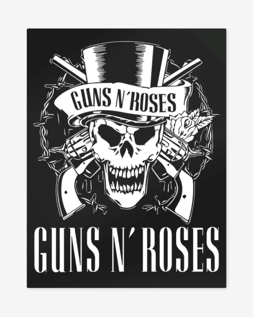 Print metalico Guns n Roses Calaca