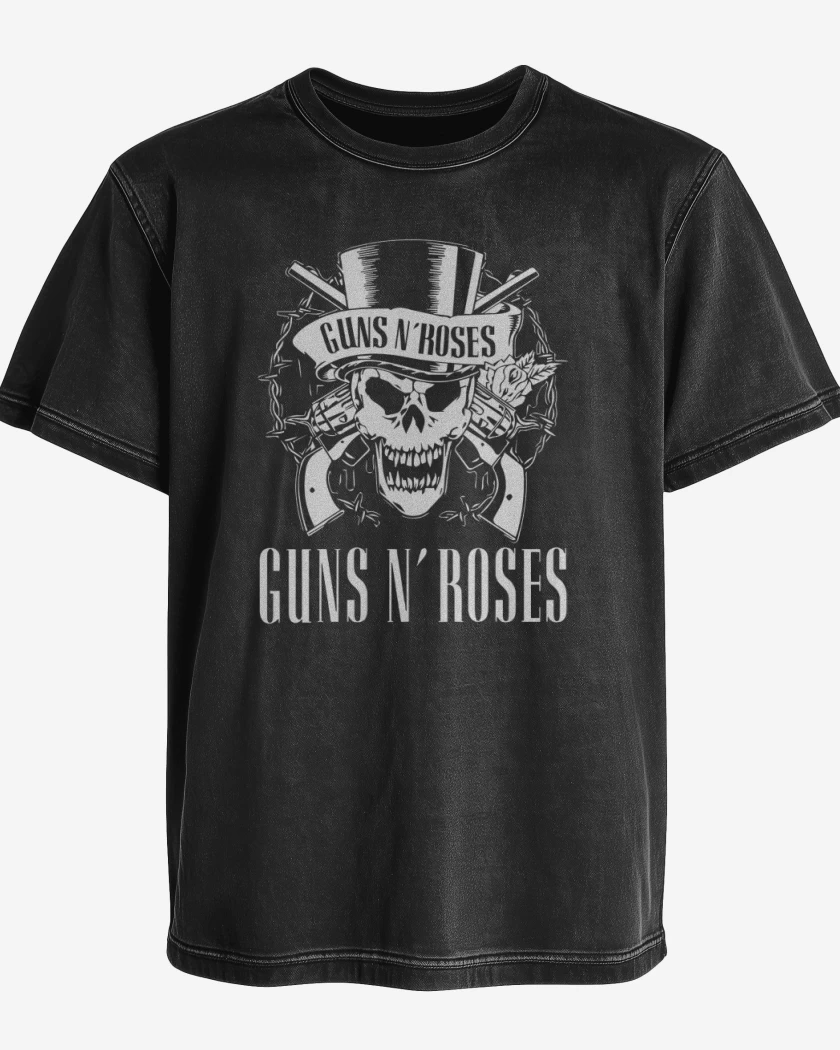 Polera desgastada Guns n Roses Calaca