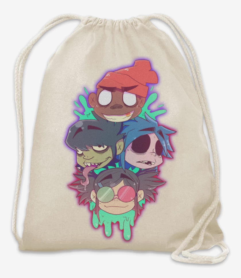 Mochila Blanco de Gorilaz