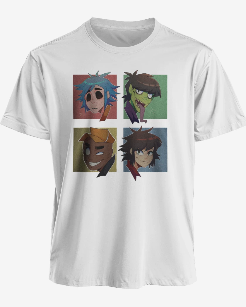Polera Gorillaz anime