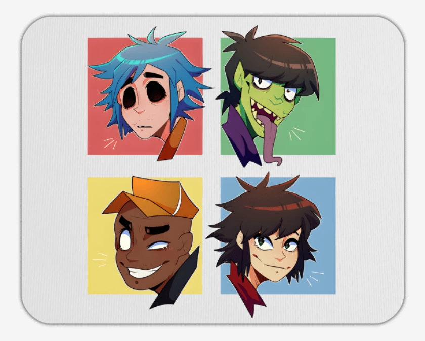 Mousepad Gorillaz anime