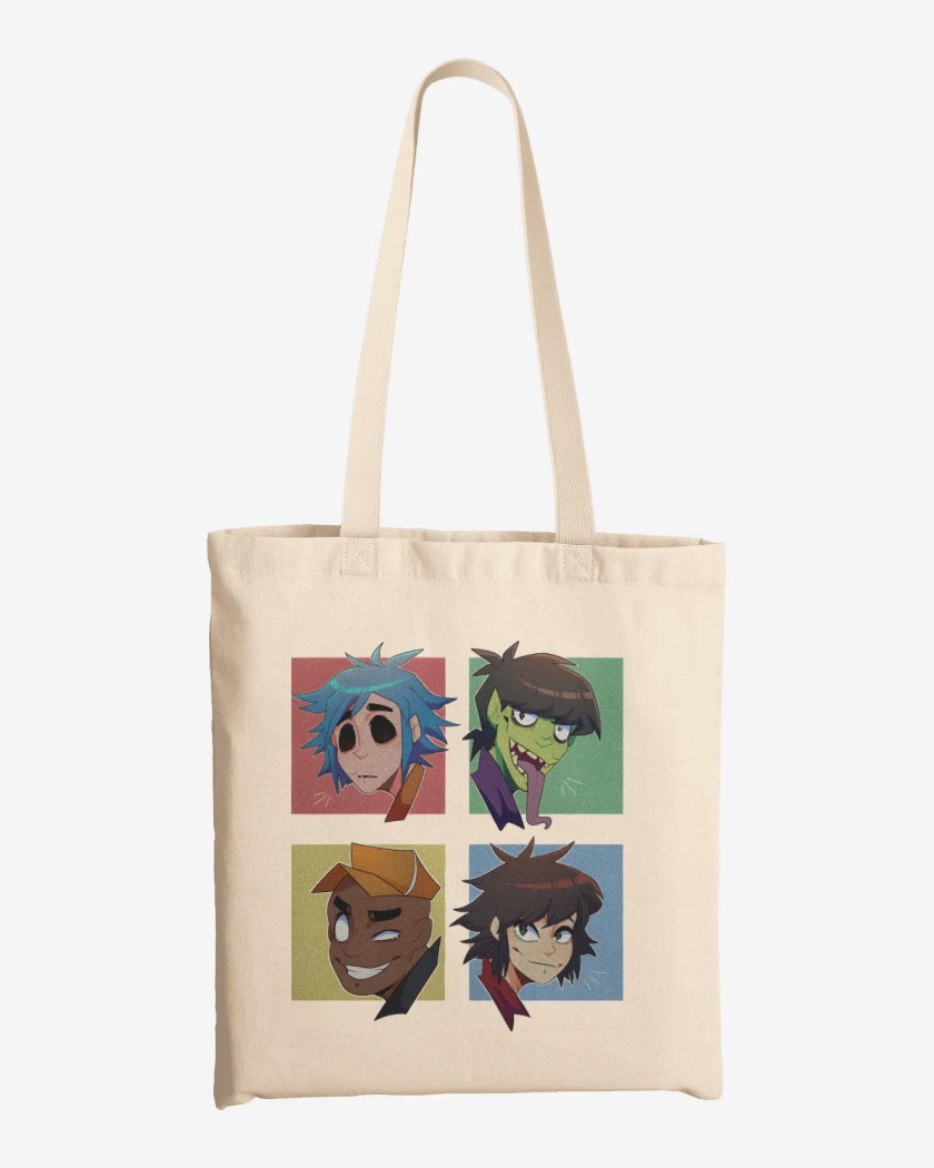 Totebag Gorillaz anime