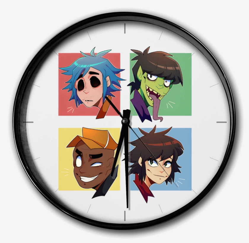 Reloj Blanco de Gorillaz anime