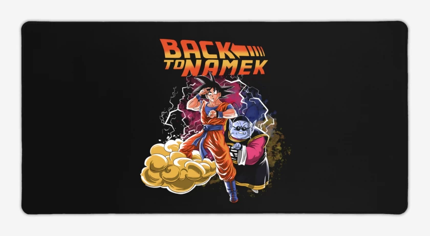 Mouse pad Gamer Negro de Back to Namek
