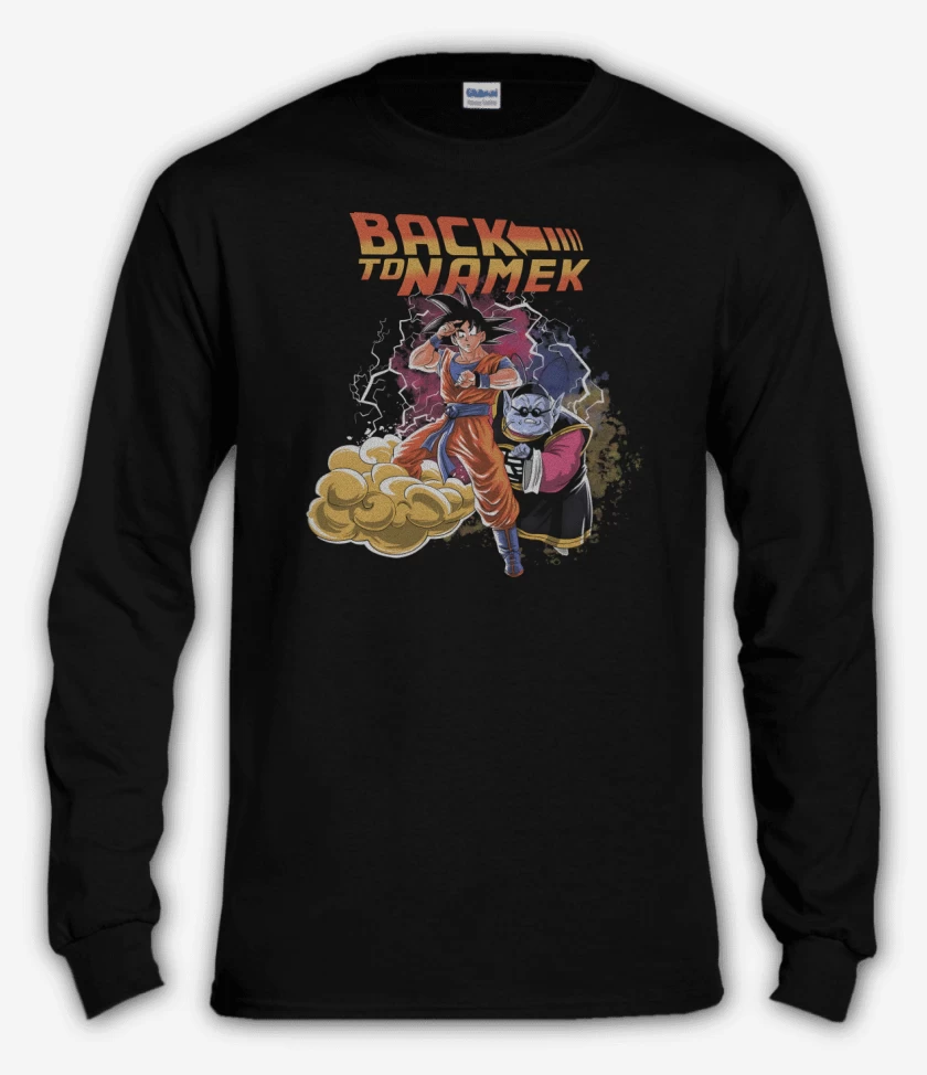 Polera manga larga Negro de Back to Namek