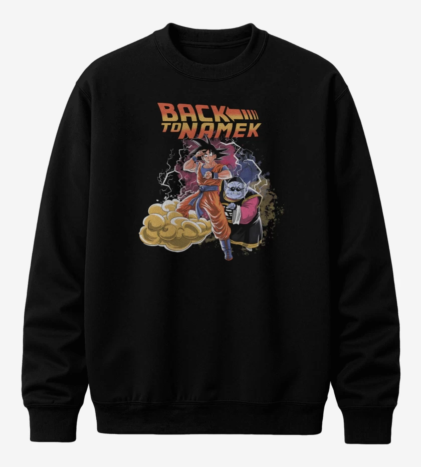 Poleron polo Negro de Back to Namek