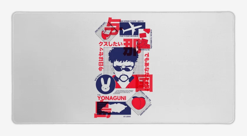 Mouse pad Gamer Blanco de Yonaguni 