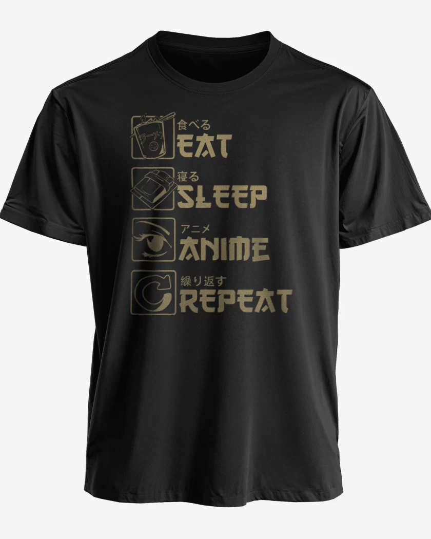 Polera Eat Sleep Anime Repeat
