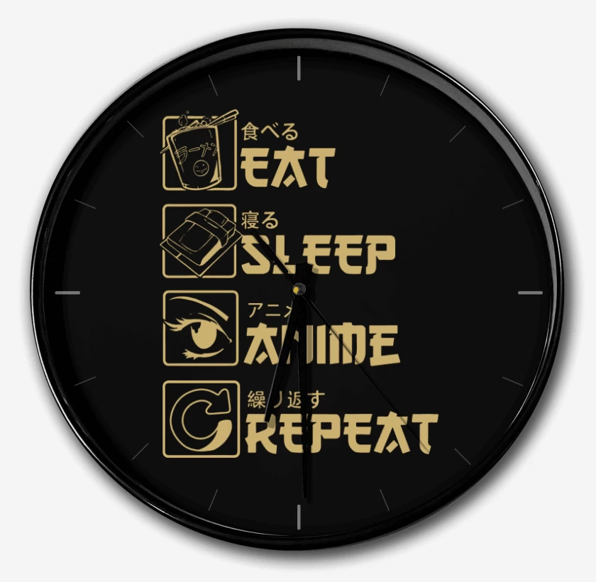 Reloj Eat Sleep Anime Repeat