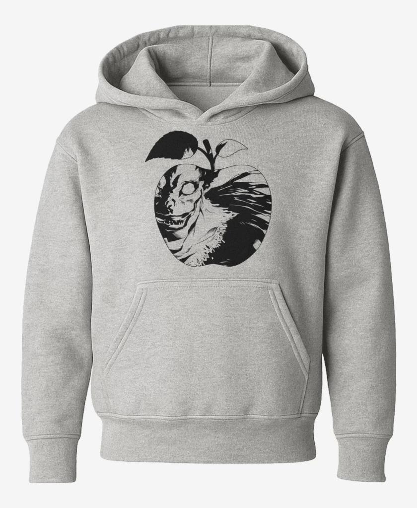 Poleron de niño Gris Melange de Ryuk Shinigami