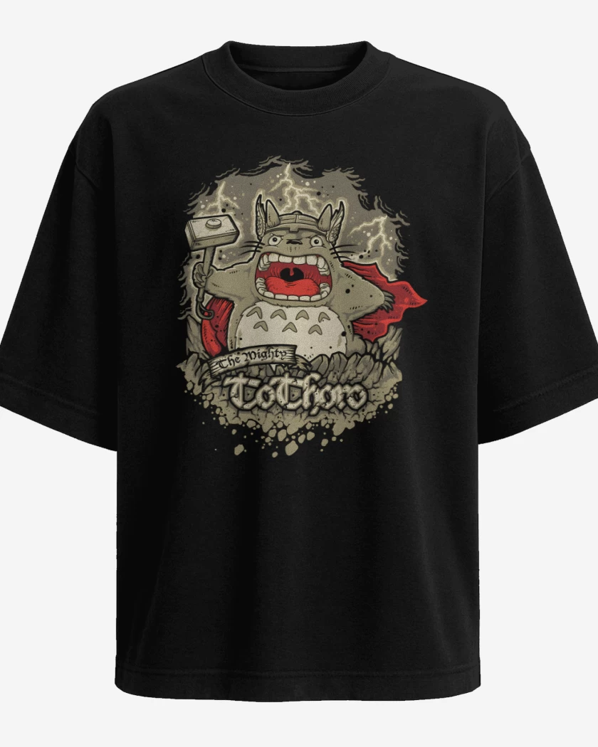 Polera Oversize Negro de Thortoro