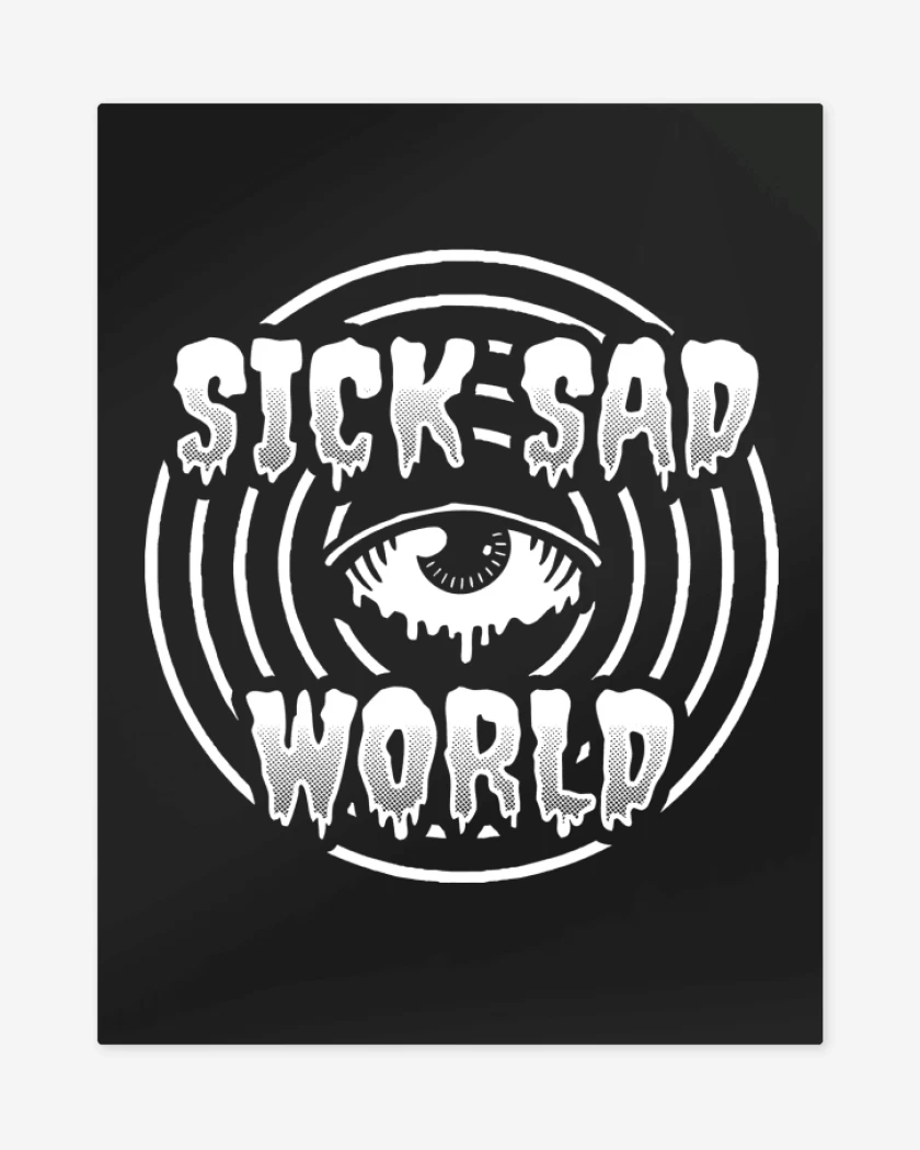 Print metalico Negro de Sick Sad World 
