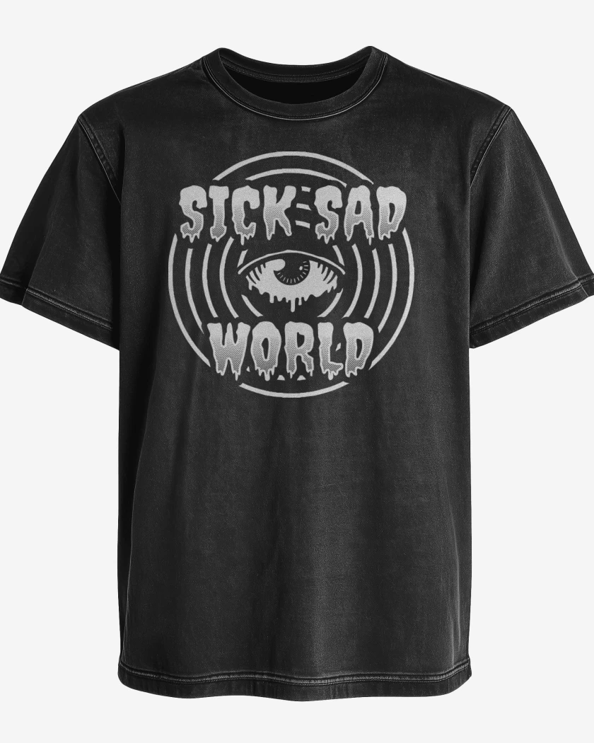 Polera desgastada Sick Sad World 