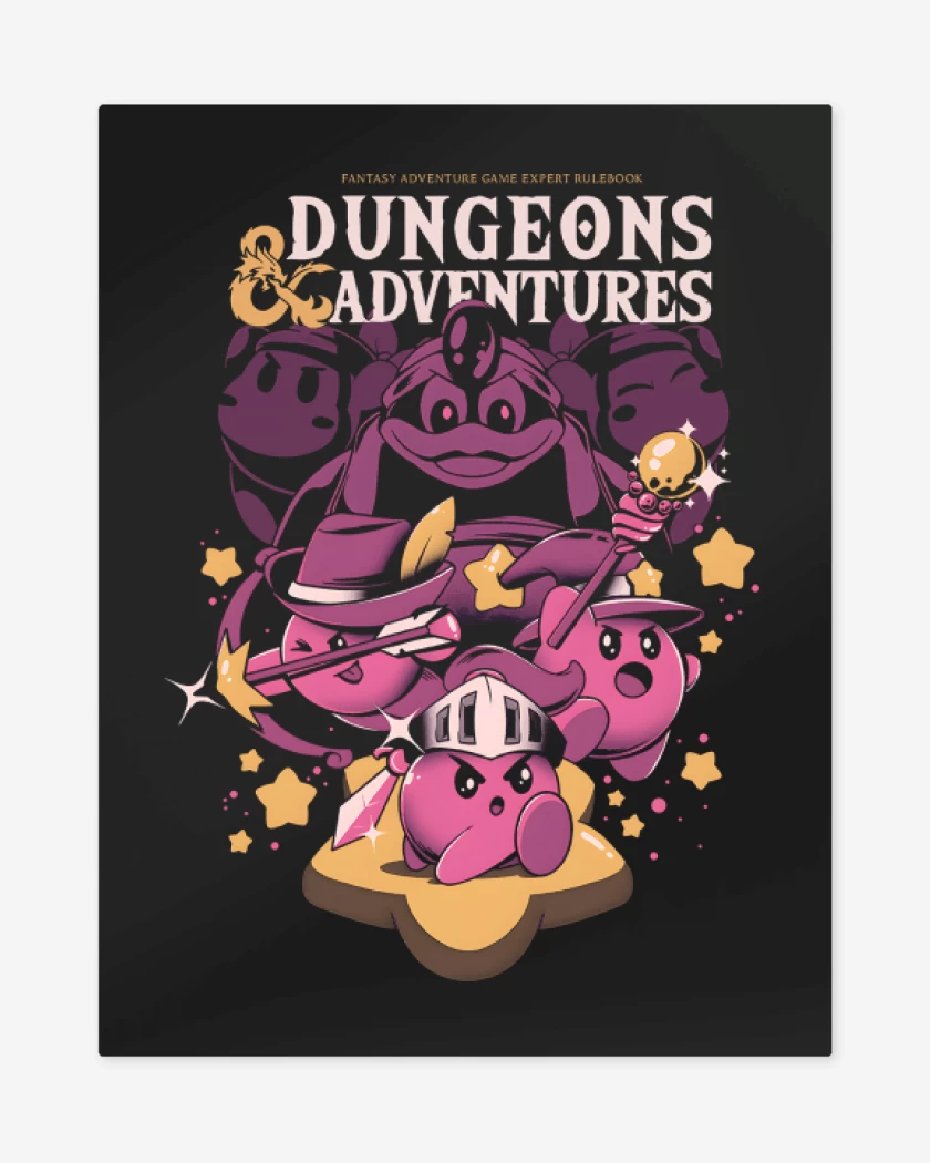Print metalico Negro de Dungeons & Adventures