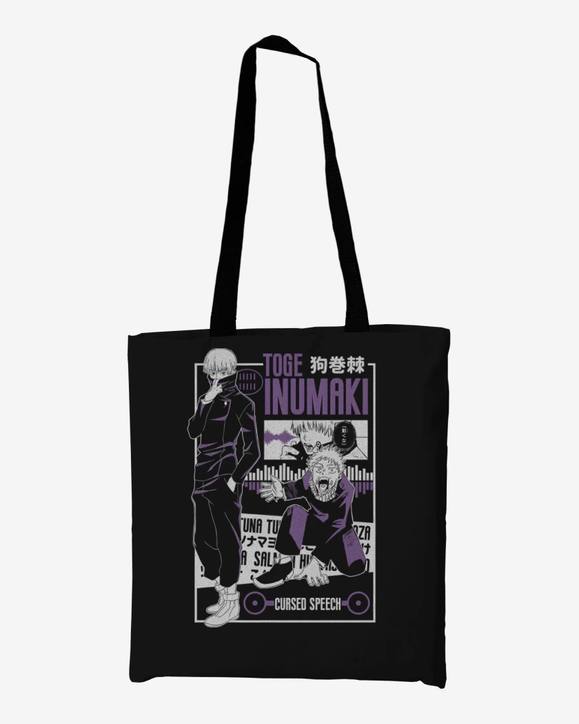 Totebag Negro de Toge Inumaki 