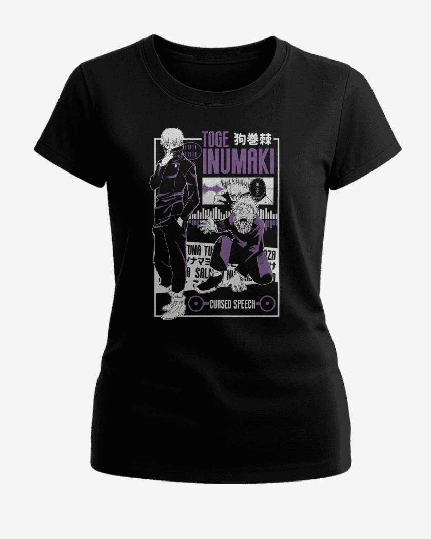 Polera de Mujer Negro de Toge Inumaki 