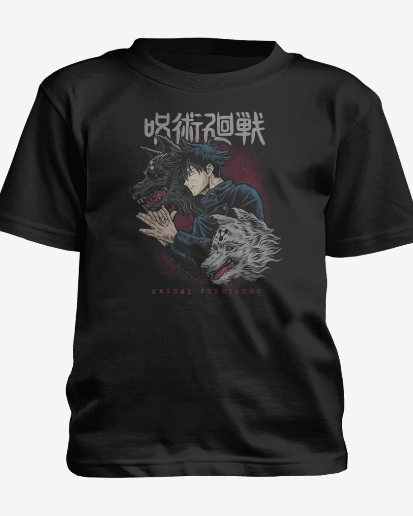 Polera de niño Negro de Megumi Fushiguro 