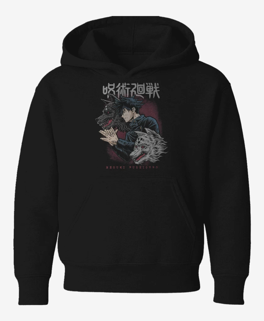 Poleron de niño Negro de Megumi Fushiguro 