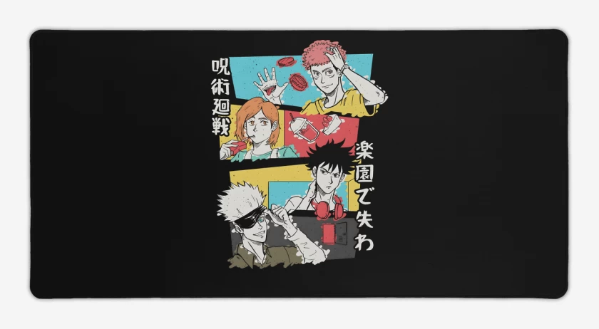 Mouse pad Gamer Negro de Jujutsu Kaisen Ending