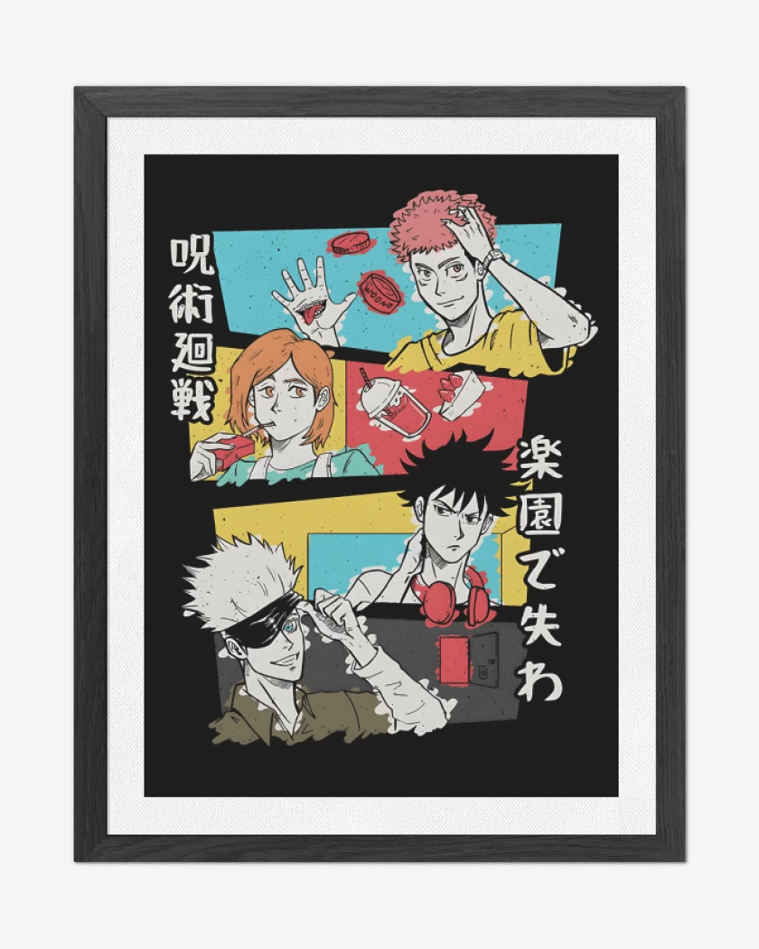 Cuadro decorativo Negro de Jujutsu Kaisen Ending