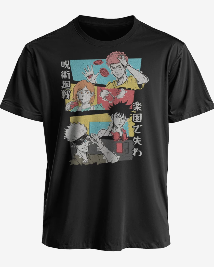 Polera premium Negro de Jujutsu Kaisen Ending
